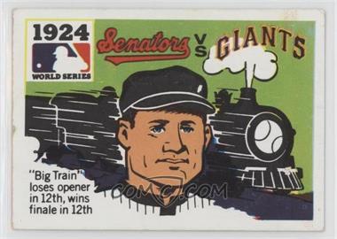 1971 Fleer Laughlin World Series - [Base] #22 - 1924 - Washington Senators vs. New York Giants [Poor to Fair]