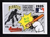 1925 - Pittsburgh Pirates vs Washington Senators [Good to VG‑EX]