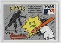 1925 - Pittsburgh Pirates vs Washington Senators [Good to VG‑EX]