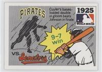 1925 - Pittsburgh Pirates vs Washington Senators