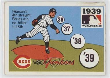 1971 Fleer Laughlin World Series - [Base] #37 - 1939 - Cincinnati Reds vs. New York Yankees [Good to VG‑EX]