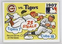 1907 - Chicago Cubs vs, Detroit Tigers Team [Good to VG‑EX]