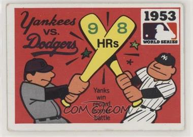 1971 Fleer Laughlin World Series - [Base] #51 - 1953 - New York Yankees vs. Brooklyn Dodgers [Good to VG‑EX]