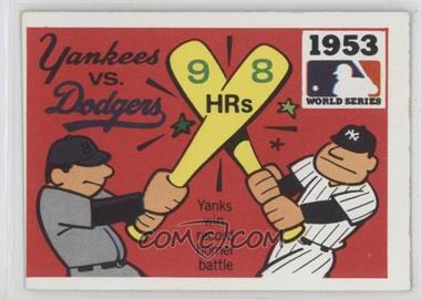 1971 Fleer Laughlin World Series - [Base] #51 - 1953 - New York Yankees vs. Brooklyn Dodgers [Good to VG‑EX]