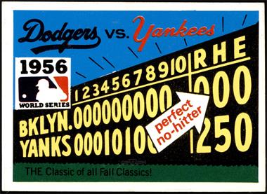 1971 Fleer Laughlin World Series - [Base] #54 - 1956 - Brooklyn Dodgers vs. New York Yankees [NM]