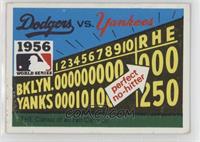 1956 - Brooklyn Dodgers vs. New York Yankees [Poor to Fair]