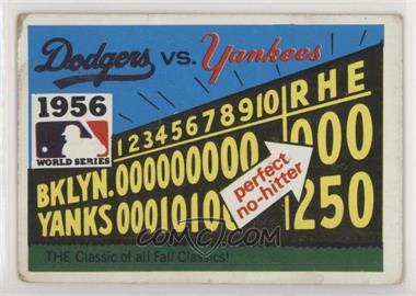 1971 Fleer Laughlin World Series - [Base] #54 - 1956 - Brooklyn Dodgers vs. New York Yankees [Good to VG‑EX]