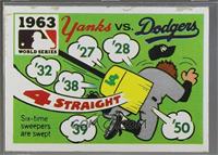 1963 - New York Yankees vs. Los Angeles Dodgers [Poor to Fair]