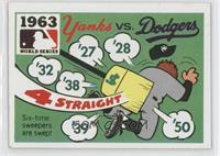 1963 - New York Yankees vs. Los Angeles Dodgers [Noted]