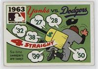 1963 - New York Yankees vs. Los Angeles Dodgers