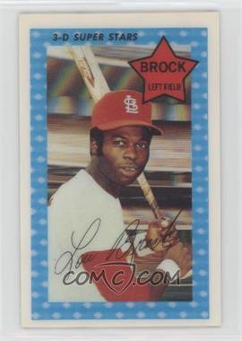 1971 Kellogg's 3-D Super Stars - [Base] #17.2 - Lou Brock (1970 XOGRAPH)