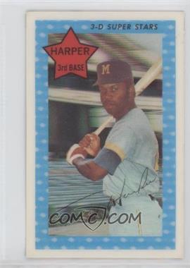 1971 Kellogg's 3-D Super Stars - [Base] #47.1 - Tommy Harper (XOGRAPH -- No Date)