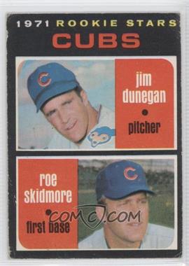 1971 O-Pee-Chee - [Base] #121 - 1971 Rookie Stars - Jim Dunegan, Roe Skidmore [Good to VG‑EX]