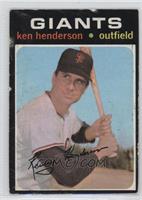 Ken Henderson [COMC RCR Poor]