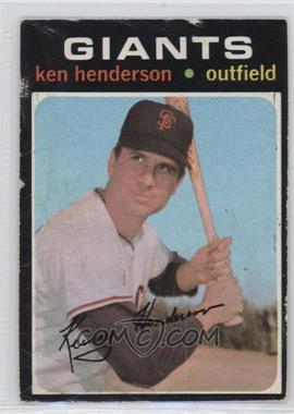 1971 O-Pee-Chee - [Base] #155 - Ken Henderson [COMC RCR Poor]