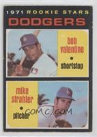 1971 Rookie Stars - Bob Valentine, Mike Strahler