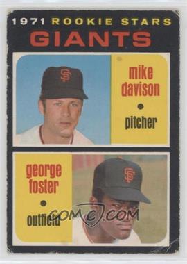 1971 O-Pee-Chee - [Base] #276 - 1971 Rookie Stars - Mike Davison, George Foster [Good to VG‑EX]