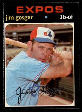 1971 O-Pee-Chee - [Base] #284 - Jim Gosger [EX]