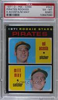 1971 Rookie Stars - Ed Acosta, Milt May [PSA 6 EX‑MT (MC)]