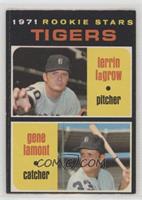 1971 Rookie Stars - Lerrin LaGrow, Gene Lamont