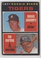 1971 Rookie Stars - Dennis Saunders, Tim Marting [Good to VG‑EX]