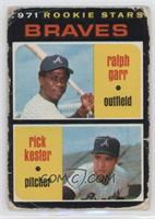 1971 Rookie Stars - Ralph Garr, Rick Kester [Poor to Fair]