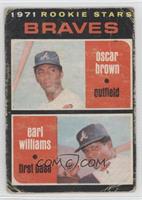 1971 Rookie Stars - Oscar Brown, Earl Williams [COMC RCR Poor]