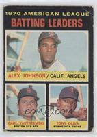 League Leaders - Alex Johnson, Carl Yastrzemski, Tony Oliva [Poor to …