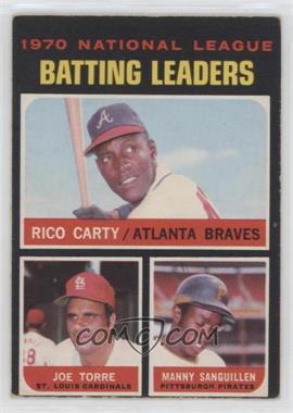 1971 O-Pee-Chee - [Base] #62 - League Leaders - Rico Carty, Joe Torre, Manny Sanguillen