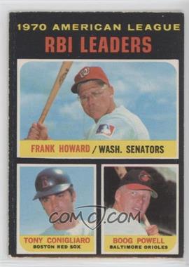 1971 O-Pee-Chee - [Base] #63 - League Leaders - Frank Howard, Tony Conigliaro, Boog Powell