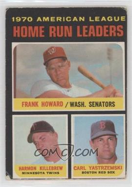 1971 O-Pee-Chee - [Base] #65 - League Leaders - Frank Howard, Harmon Killebrew, Carl Yastrzemski [Good to VG‑EX]