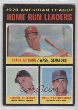 1971 O-Pee-Chee - [Base] #65 - League Leaders - Frank Howard, Harmon Killebrew, Carl Yastrzemski [Poor to Fair]