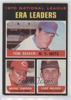 League Leaders - Tom Seaver, Wayne Simpson, Luke Walker