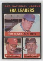 League Leaders - Tom Seaver, Wayne Simpson, Luke Walker [Good to VG&#…