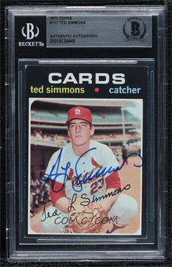 1971 Topps - [Base] #117 - Ted Simmons [BAS BGS Authentic]