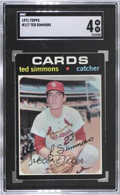 1971 Topps - [Base] #117 - Ted Simmons [SGC 50 VG/EX 4]