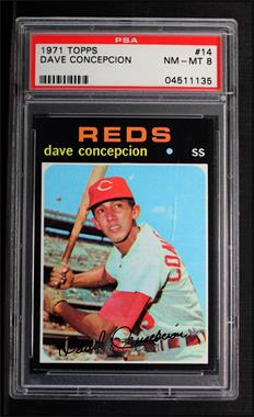 1971 Topps - [Base] #14 - Dave Concepcion [PSA 8 NM‑MT]