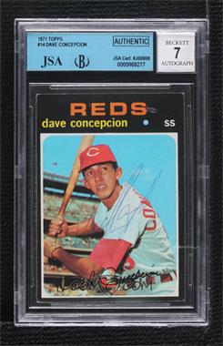 1971 Topps - [Base] #14 - Dave Concepcion [JSA Certified Encased by BGS]