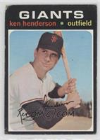 Ken Henderson [COMC RCR Poor]