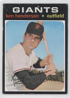 1971 Topps - [Base] #155 - Ken Henderson [Poor to Fair]