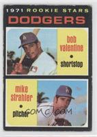 1971 Rookie Stars - Bobby Valentine, Mike Strahler [Noted]