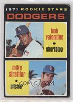 1971 Rookie Stars - Bobby Valentine, Mike Strahler