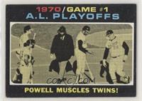 1970 A.L. Playoffs - Powell Muscles Twins! [Good to VG‑EX]