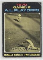 1970 A.L. Playoffs - McNally Makes it Two Straight! [Good to VG‑…