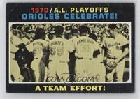 1970 A.L. Playoffs - Orioles Celebrate! A Team Effort! [Good to VG…