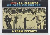 1970 A.L. Playoffs - Orioles Celebrate! A Team Effort! [Good to VG…