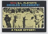 1970 A.L. Playoffs - Orioles Celebrate! A Team Effort!