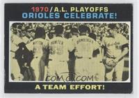 1970 A.L. Playoffs - Orioles Celebrate! A Team Effort! [Good to VG…