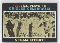 1970 A.L. Playoffs - Orioles Celebrate! A Team Effort! [Good to VG…
