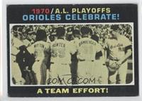 1970 A.L. Playoffs - Orioles Celebrate! A Team Effort! [Good to VG…